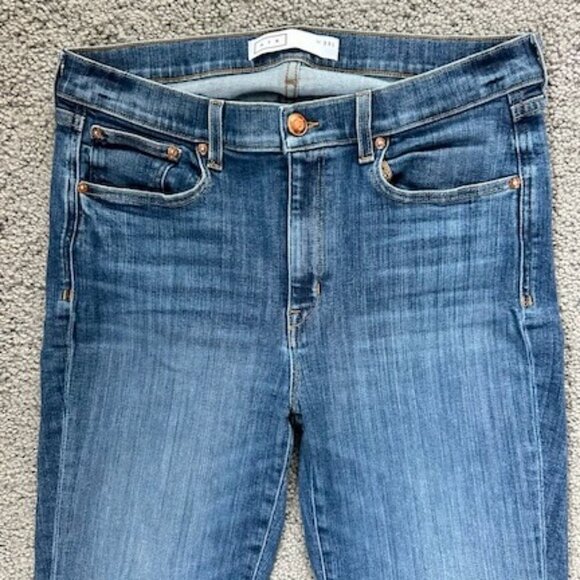 A Y R THE POP BLUE DEMIM JEANS - HIGH RISE - STRAIGHT LEG - WOMEN'S SIZE 33 X 28 - Picture 2 of 12
